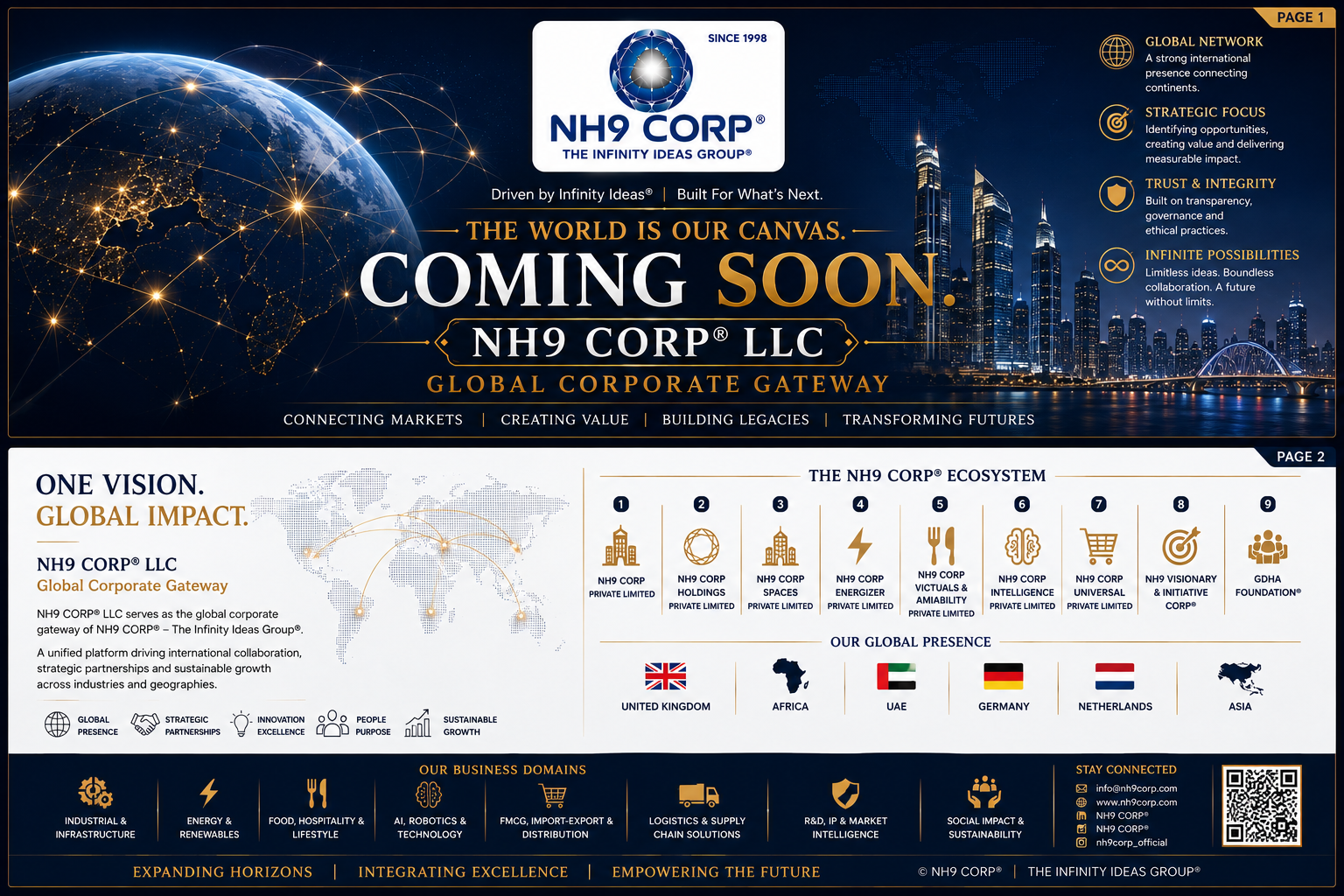 NH9 CORP® LLC — Global Corporate Gateway — Coming Soon